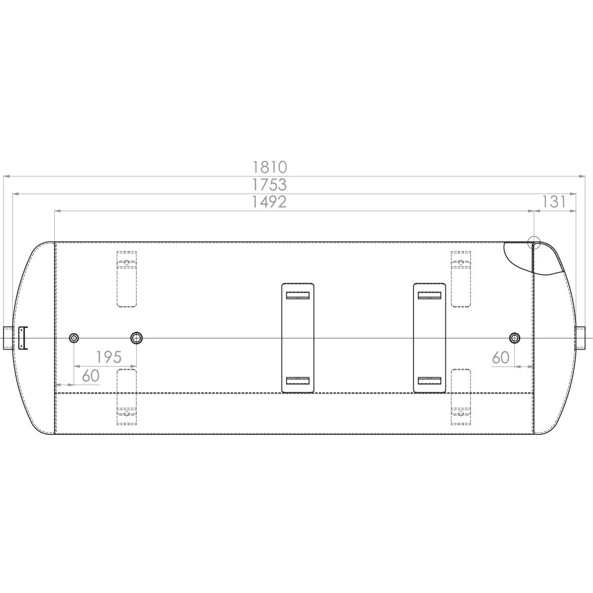 AIRCRAFT Druckluftbehälter ACDB 500/10 H verzinkt SM-2500500