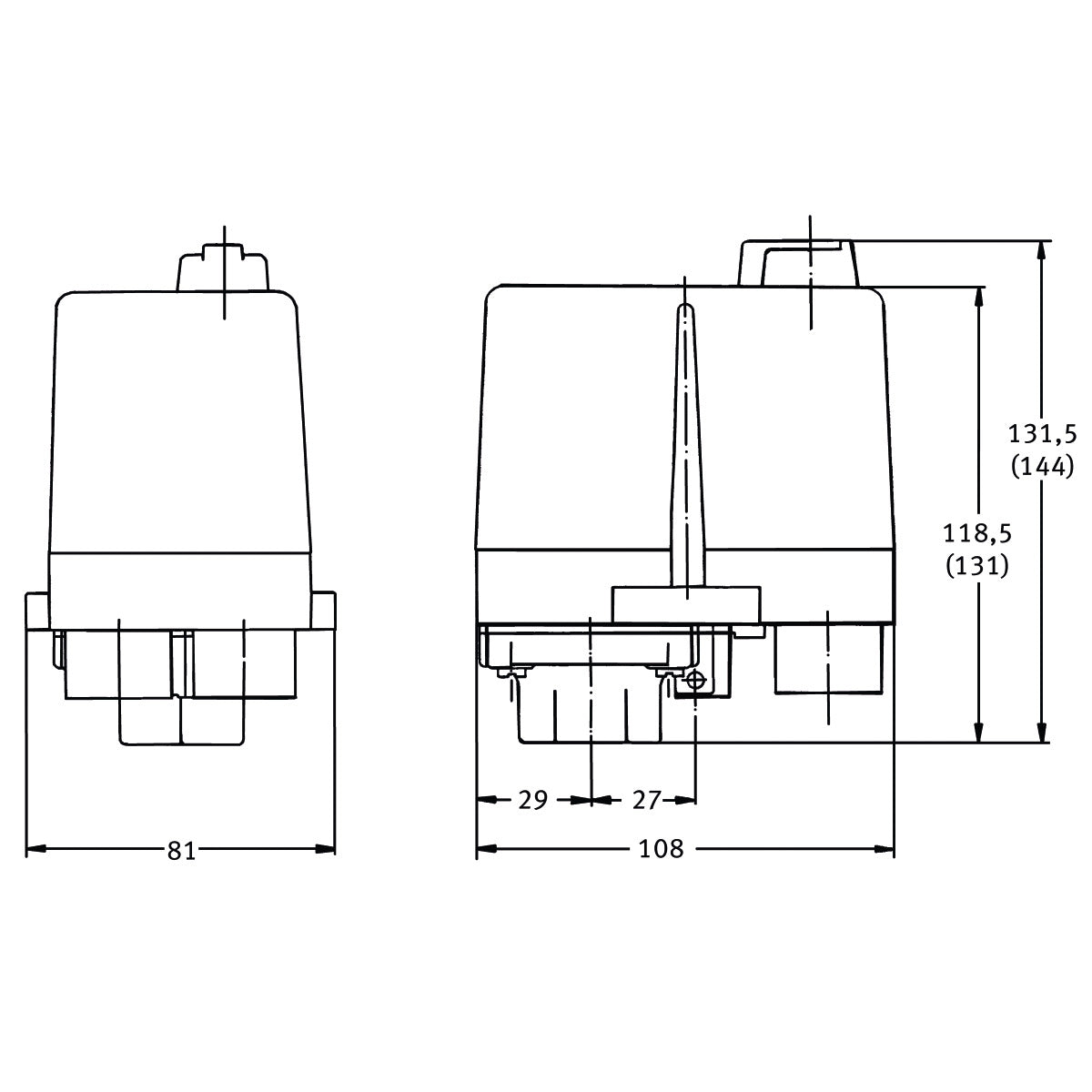 AIRCRAFT Druckschalter CONDOR MDR 3 / 10-16 A / 11 bar SM-2506305