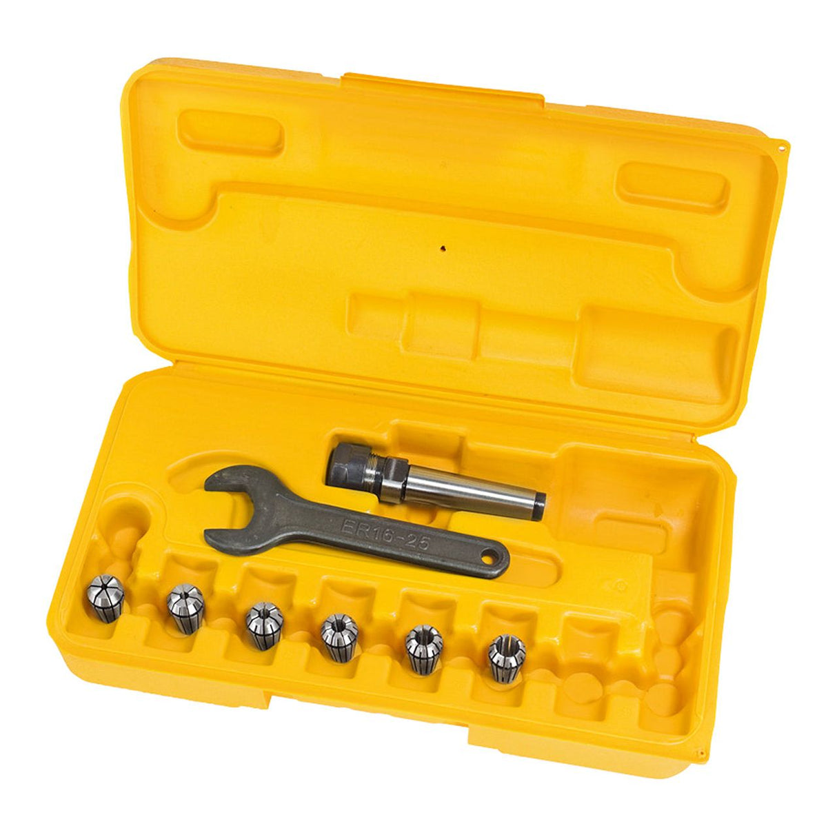 BERNARDO Spannmittel für Werkzeuge – Modell Fräser-Spannzangenfutter-Set ER 16 | MK 2 | 3 - 10 mm
