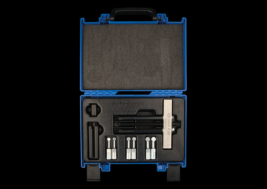 KING TONY Profi-Werkzeuge - Kugellager-Abzieher-Koffer, 35-120 mm - 10 tlg. 9BA32E