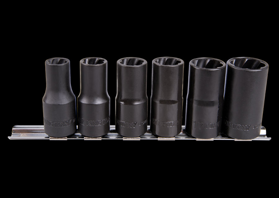 KING TONY Profi-Werkzeuge - 1/2" Steckschlüssel-Set - 6 tlg. 9TD036MR