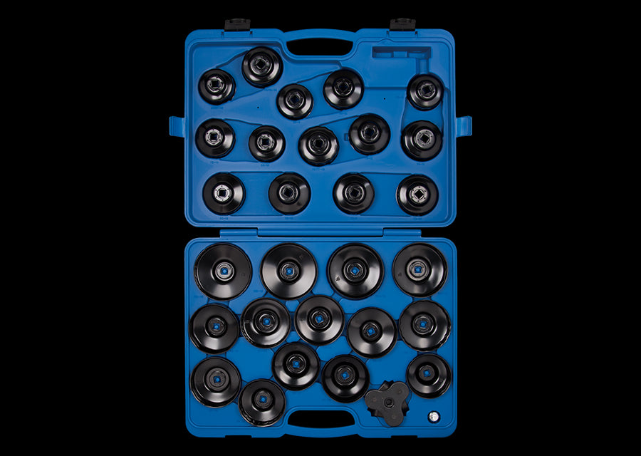 KING TONY Profi-Werkzeuge - Ölfilterglocken-Set - 30 tlg. 9AE6030