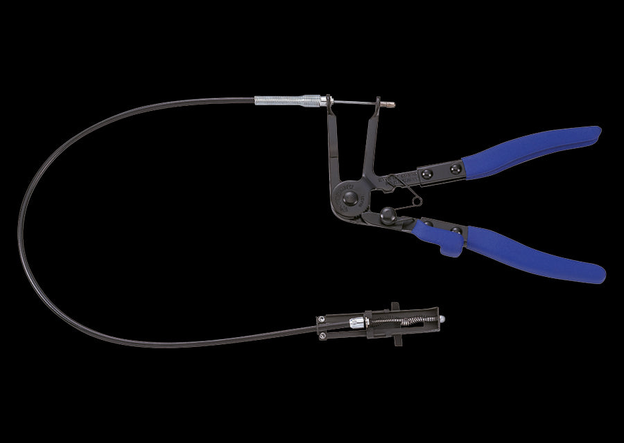 KING TONY Profi-Werkzeuge - Gebogene Schlauchklemmenzange - 225 mm 9AA31