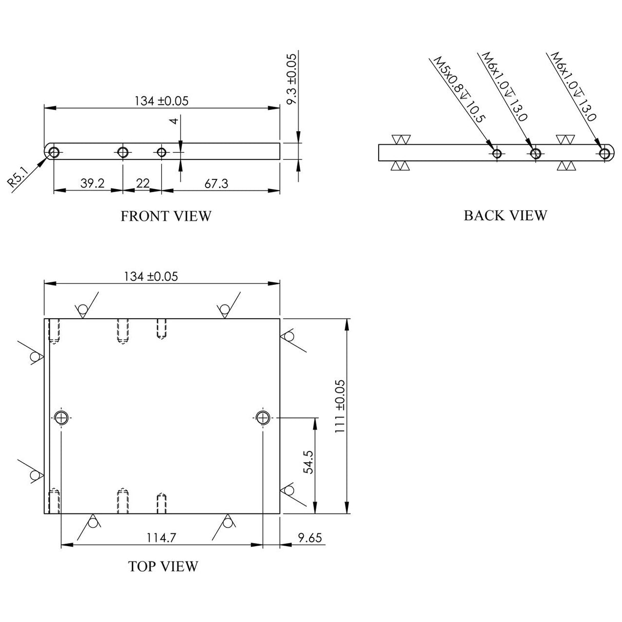 BERNARDO Rundtische / Schwenktische / Kreuztische – Modell Schwenkbarer Winkeltisch SW