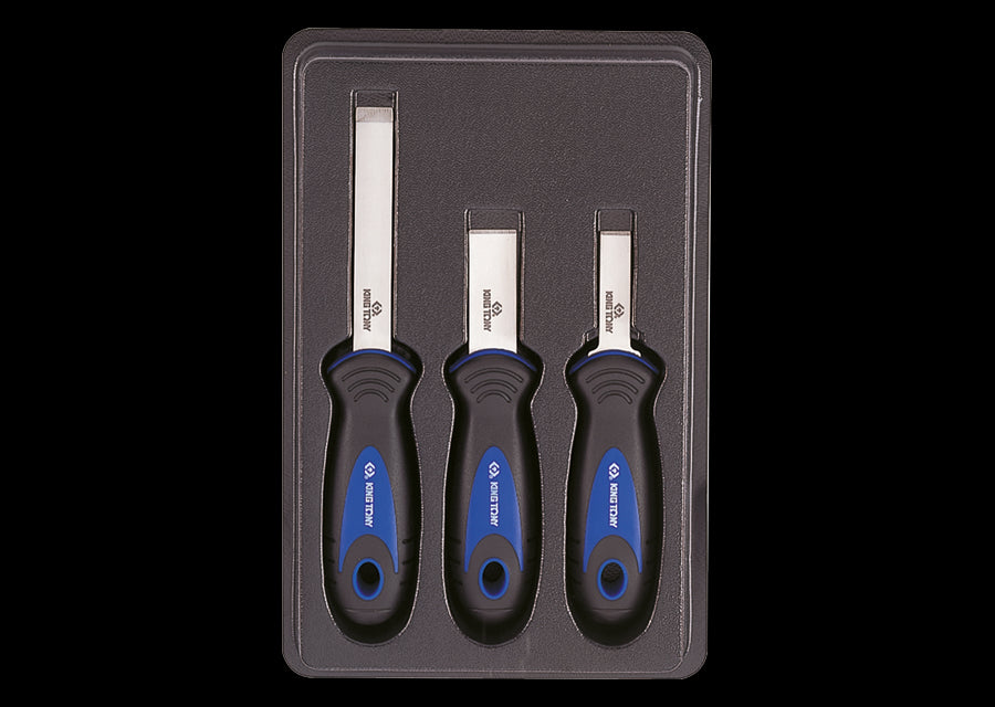 KING TONY Profi-Werkzeuge - Spezialschaber-Set für Schweißnähte - 3 tlg. 9CJ033