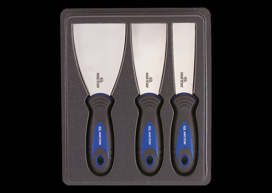 KING TONY Profi-Werkzeuge - Kittspachtel-Set - 3 tlg. 9CJ013