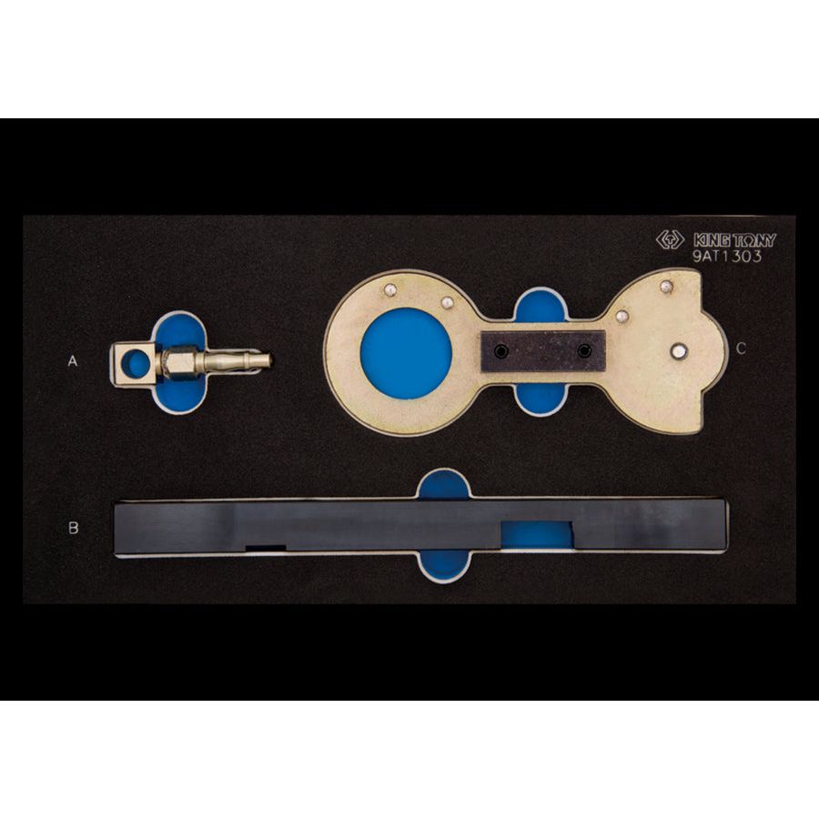 KING TONY Profi-Werkzeuge - Steuerzeiten-Einstell-Set für Benzinmotoren BMW 9AT1303