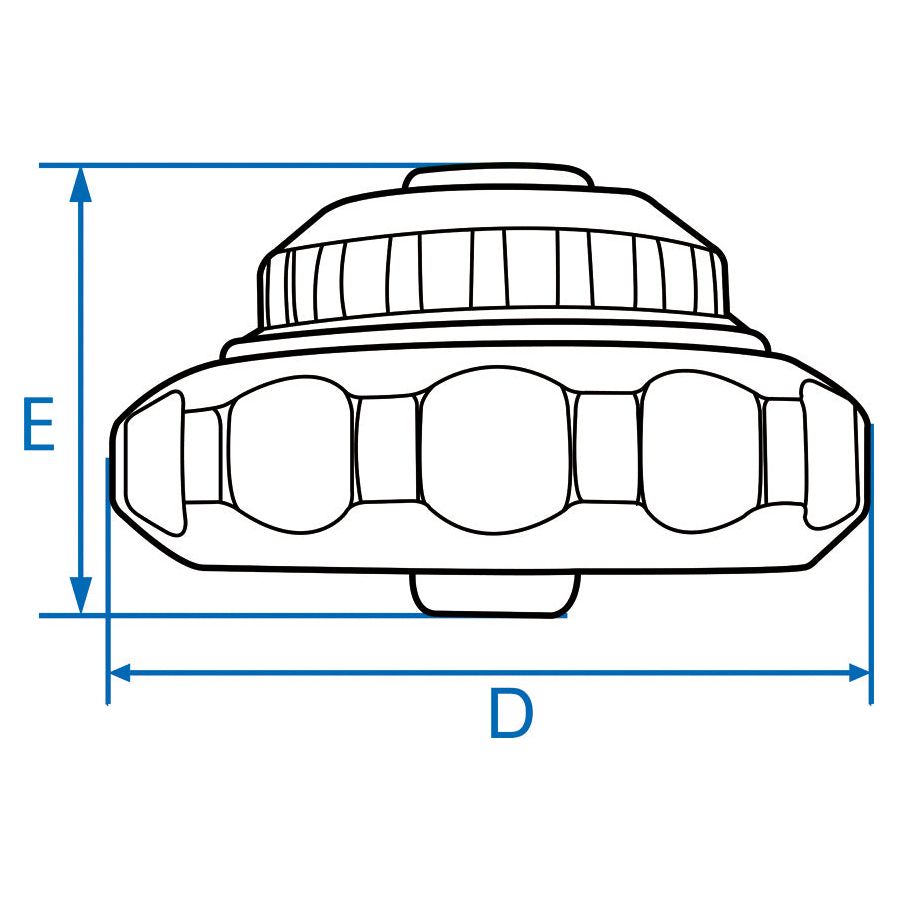 KING TONY Profi-Werkzeuge - 1/4" Umschalt-Fingerratsche ohne Griff 2745