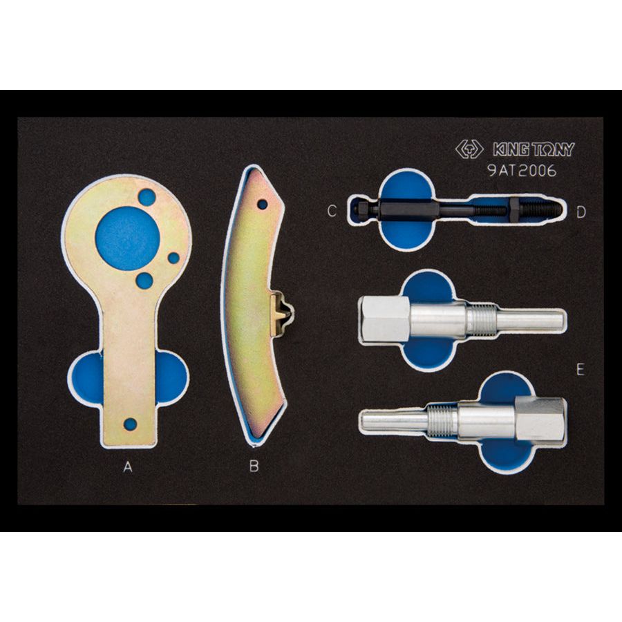 KING TONY Profi-Werkzeuge - Steuerzeiten-Einstellset für Dieselmotoren LANCIA/FIAT/ALFA ROMEO 9AT2006