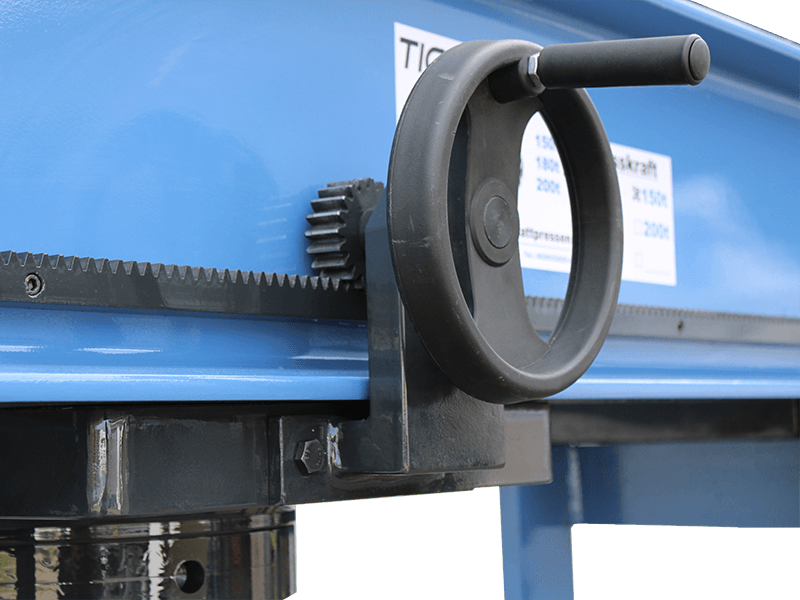 Tigermetal Hydraulische Werkstattpresse 60 Tonnen mit Handrad - TMWH60K
