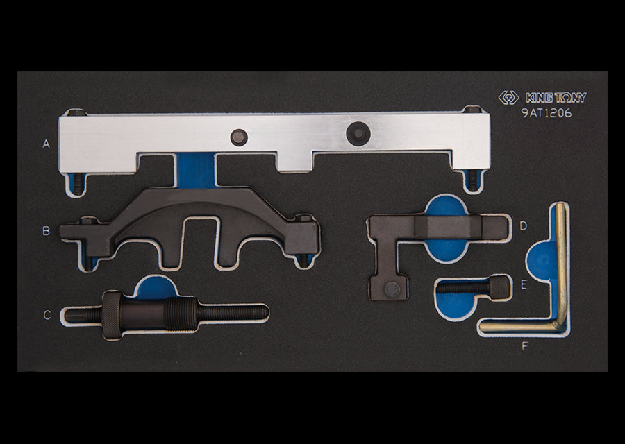 KING TONY Profi-Werkzeuge - Steuerzeiten-Einstellset für Benzinmotoren BMW 9AT1206