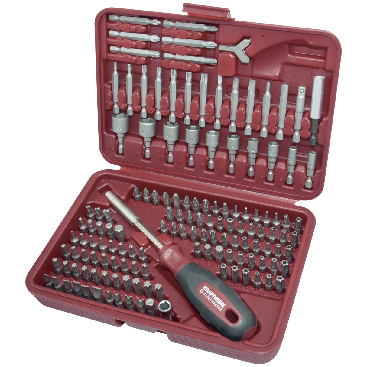 Kraftwerk PRO LINE 1/4" Universal-Bit-Box, 138-tlg