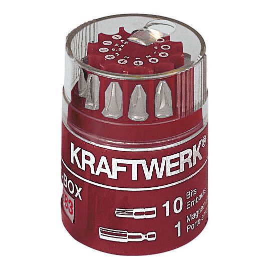 Kraftwerk 1/4" Universal-Bit-Box 25 mm, 11-tlg