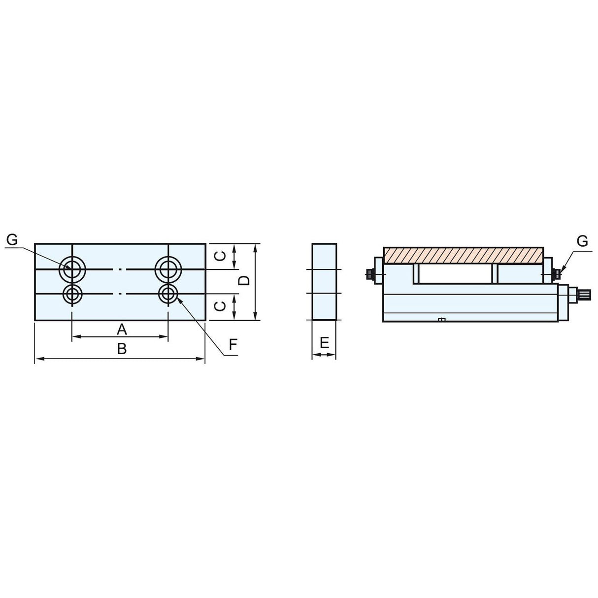 BERNARDO Backe für PHV / CHV – Modell Aufsatzbacke LJ 100 - 2 Stk.