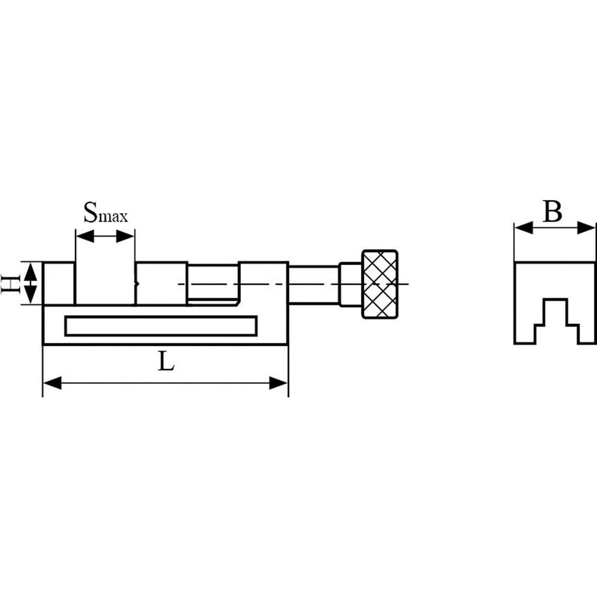 BERNARDO Schraubstöcke – Modell Präzisionsspanner QGG 73