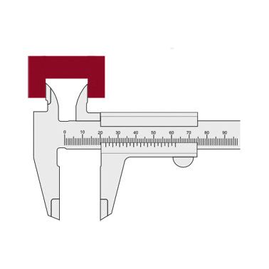 Kraftwerk Schieblehre 150 mm/6", 0.05 mm x 1/128"