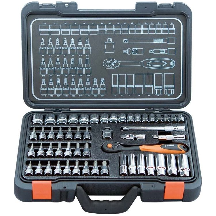 Custor 3/8" Steckschlüssel-Satz, 52-tlg. CTK03052K