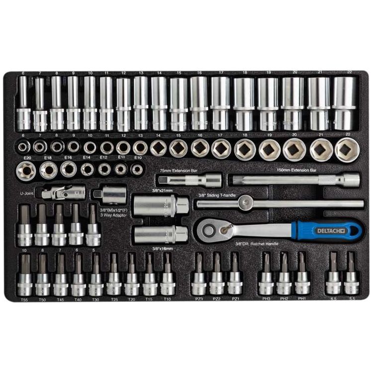 Deltach 3/8" Steckschlüsselsatz, 71-teilig, L-Modul 130071