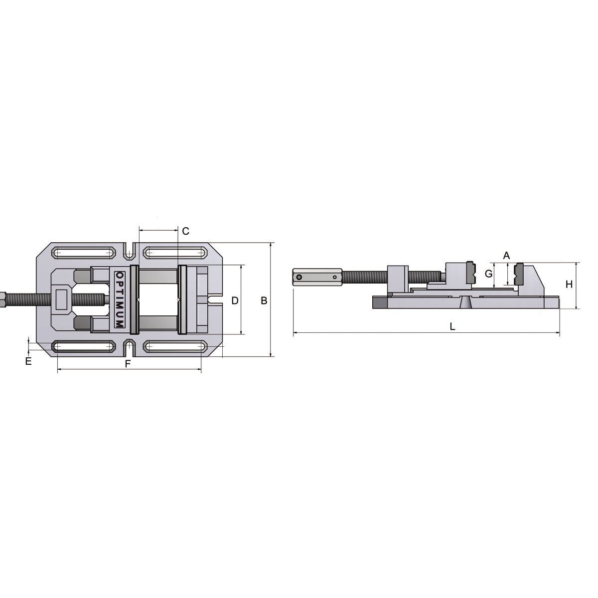 Optimum Maschinenschraubstock BSI 100 - Art. 3000210