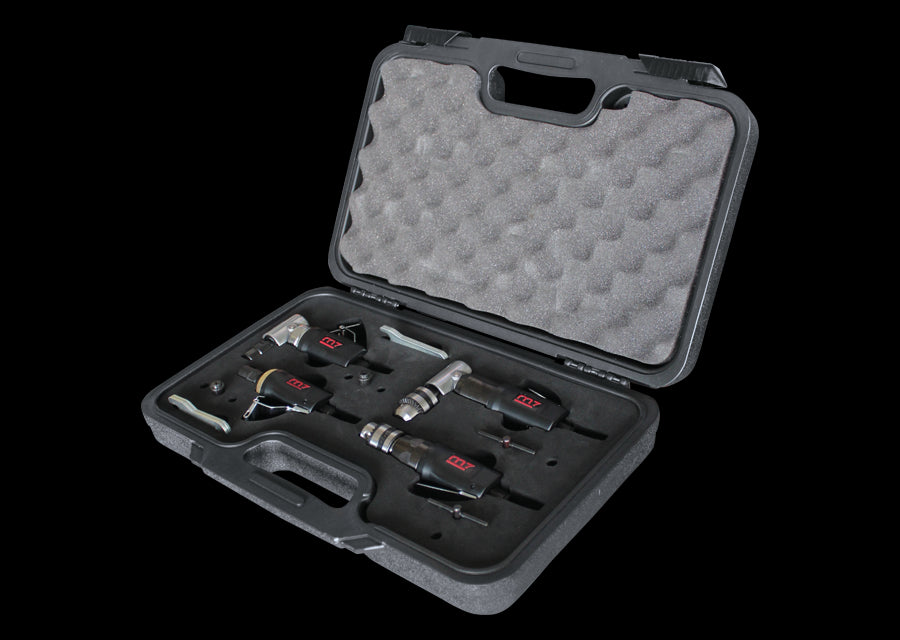 M7 Power-Werkzeuge - Druckluft-Bohrmaschinen- und Schleifset - 4 tlg. QE624QA04