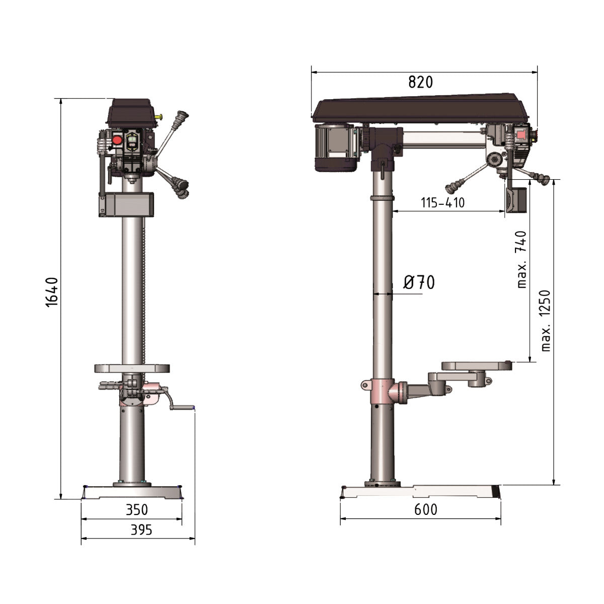 Optimum Radialbohrmaschine OPTIdrill RB 8S - SM-3009181