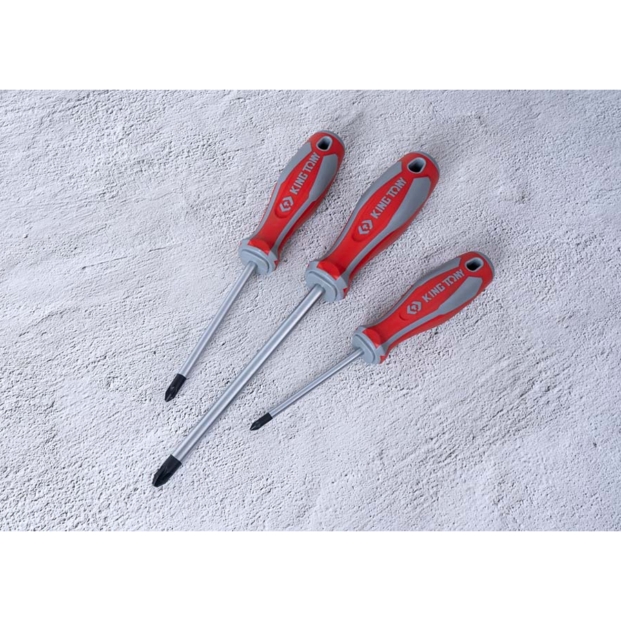 KING TONY Profi-Werkzeuge - Schlitz- und PHILLIPS®-Schraubendreher-Set - 7 tlg. 30127MR
