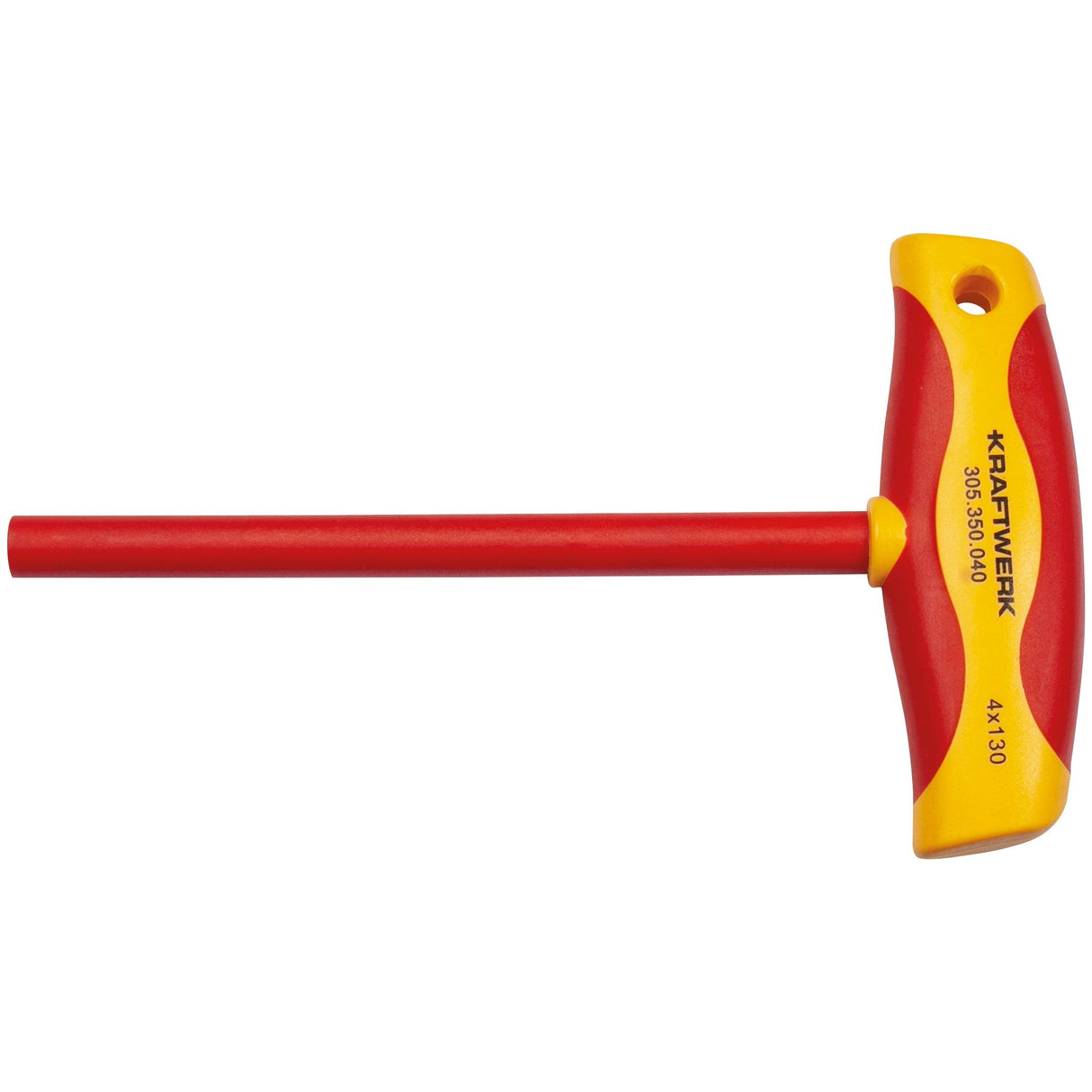 Kraftwerk VDE Elektriker Steckschlüssel mit T-Griff Aussen Sechskant 4 mm