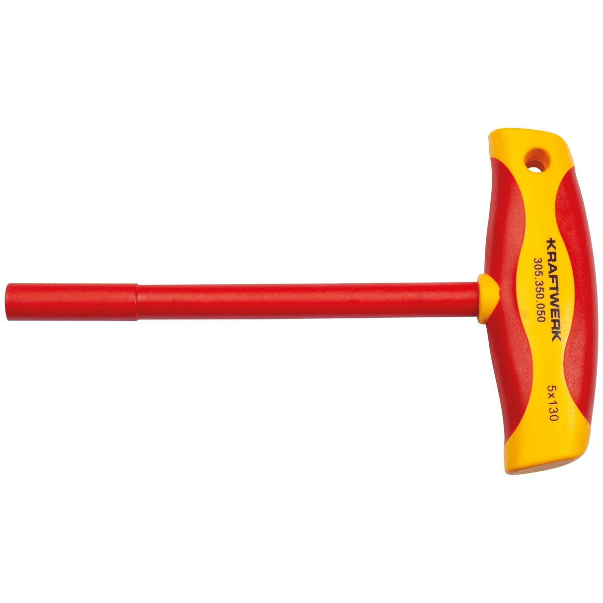 Kraftwerk VDE Elektriker Steckschlüssel mit T-Griff Aussen Sechskant 5 mm