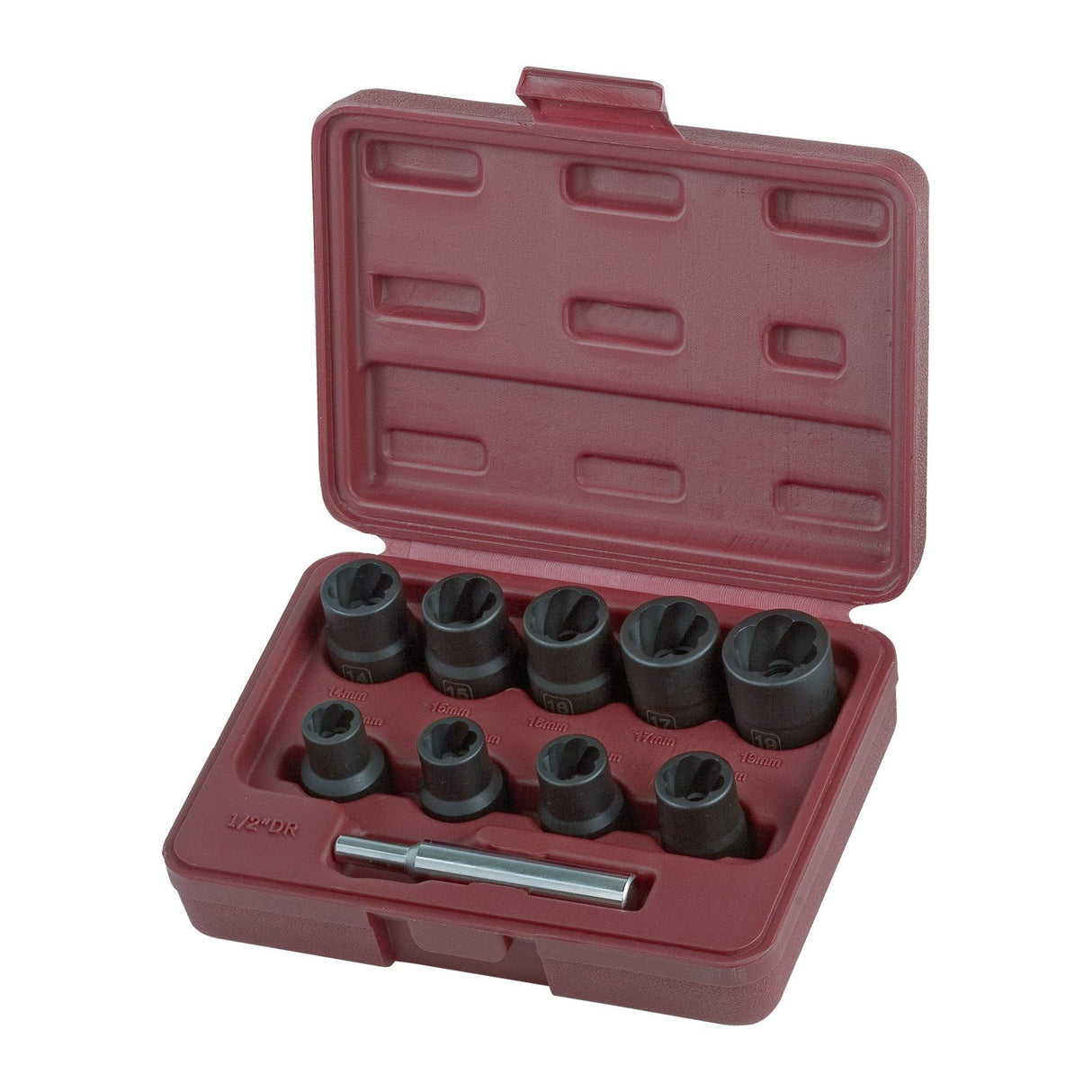 Kraftwerk 1/2" Ausdreh-Steckschlüssel-Satz, 10-tlg