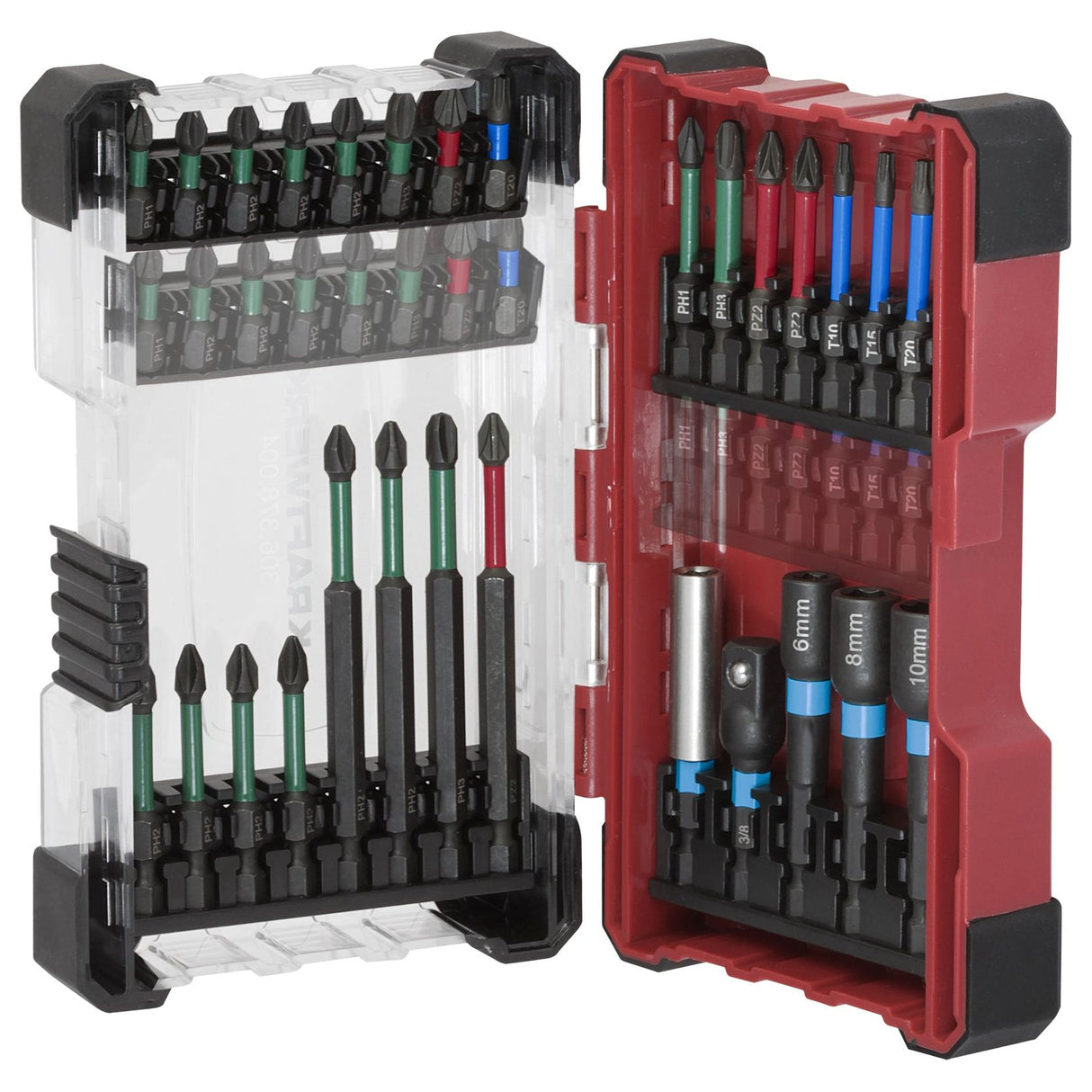 Kraftwerk PRO LINE 1/4" Profi Impact Control Bit Satz, 29-tlg