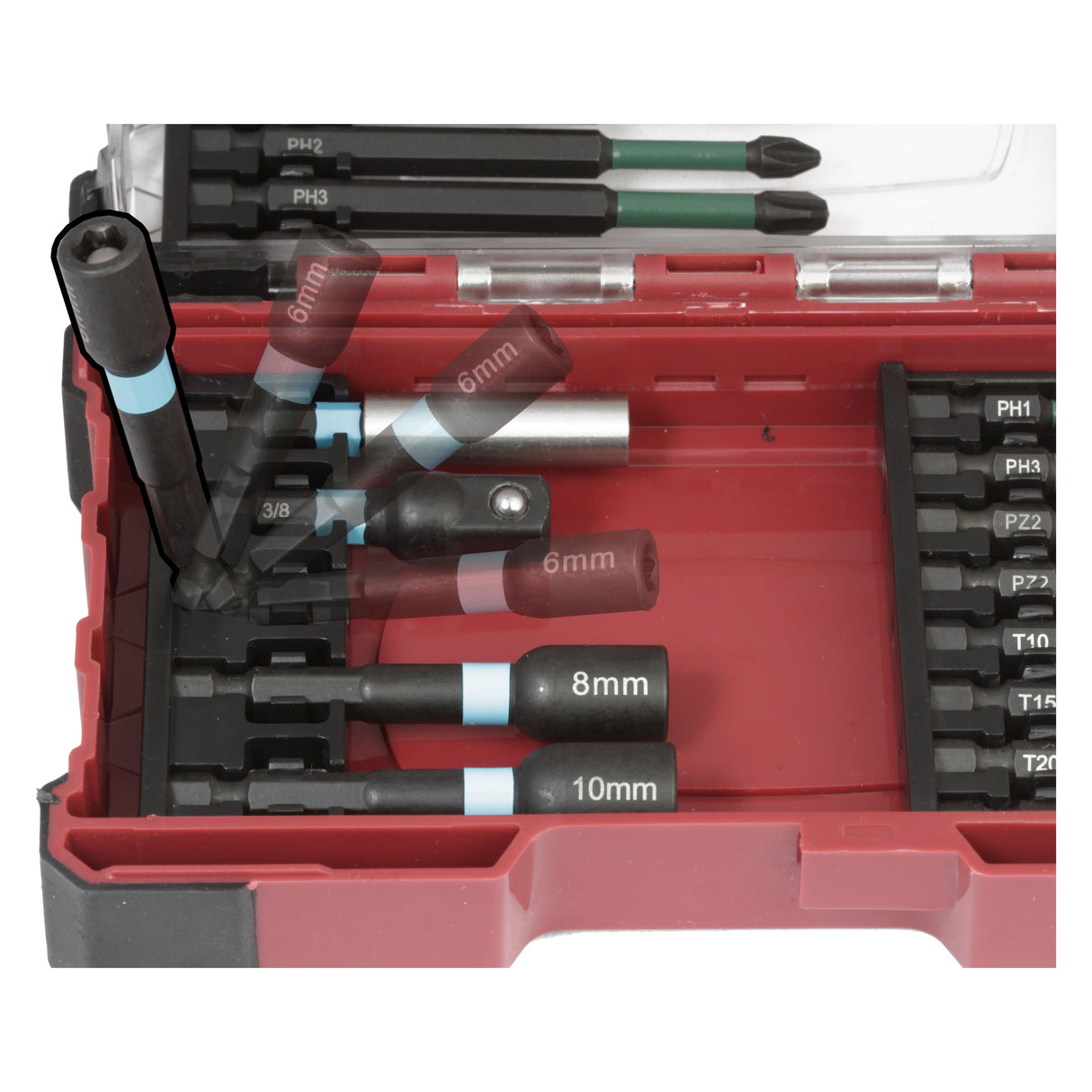 Kraftwerk PRO LINE 1/4" Profi Impact Control Bit Satz, 29-tlg