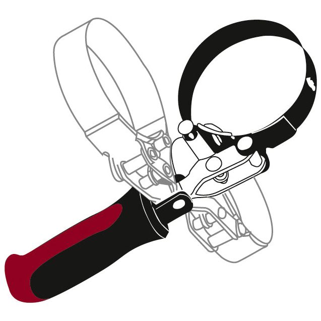 Kraftwerk PRO LINE Ölfilter-Bandschlüssel, 60 - 76 mm