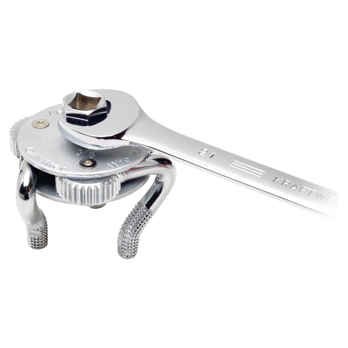Kraftwerk Ölfilterschlüssel 3-armig, selbstgreifend, 45 - 75 mm