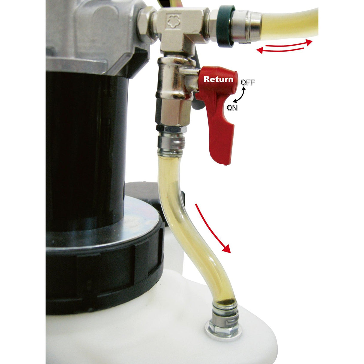Kraftwerk Öl-Einfüllgerät 7.5 l mit 8 Adaptern, 9-tlg