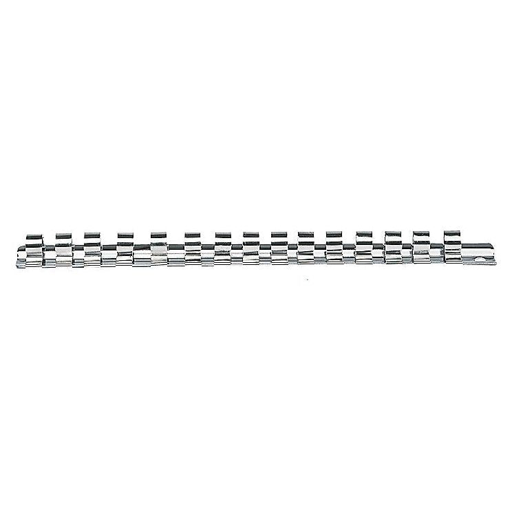 Kraftwerk 3/8" Steckschlüssel-Schiene 250mm mit 16 Clips