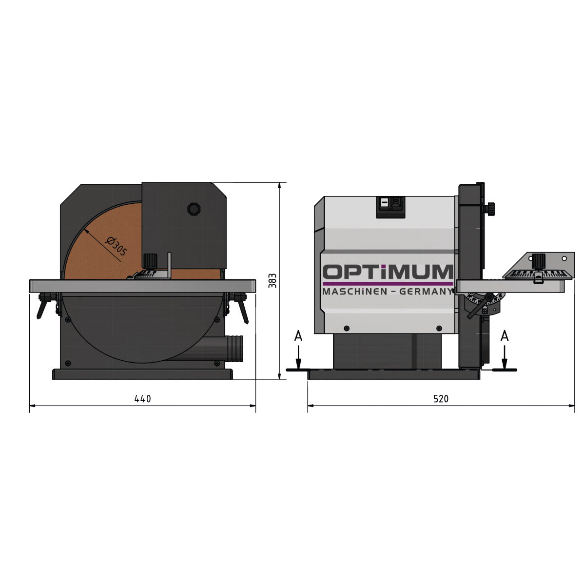 Optimum Tellerschleifmaschine OPTIgrind GB 305D - SM-3101675