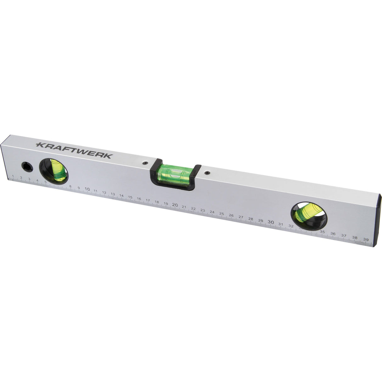 Kraftwerk Alu-Hohlprofil-Wasserwaage, mit 2 Libellen, 400 mm