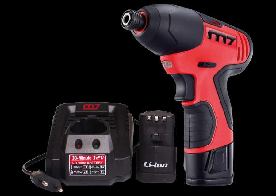 M7 Power-Werkzeuge - 1/4" Akku Schrauber 12V - 2Ah DS10202