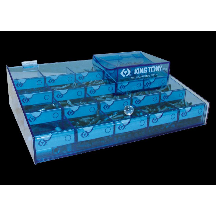 KING TONY Profi-Werkzeuge - Verkaufsdisplay Schraubendreher - 868 tlg. 87351P868