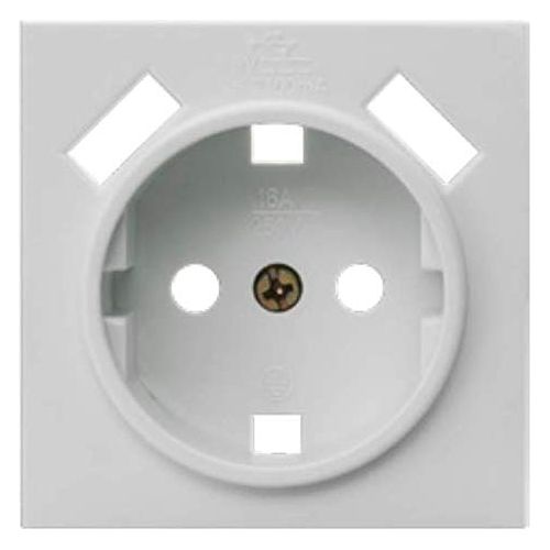 ASLO 230 V USB Schuko Steckdose mit 2 x USB Aluminium RAL 9006 - 10 Stück - ASE202023ALC - 12,95€/Stk.