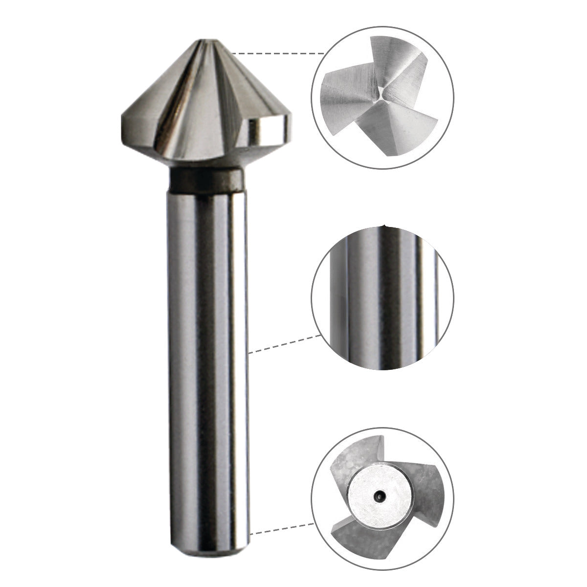 Optimum Kegelsenker-Satz 6-teilig: 6/8/10/11,5/15/19 mm - SM-3201050