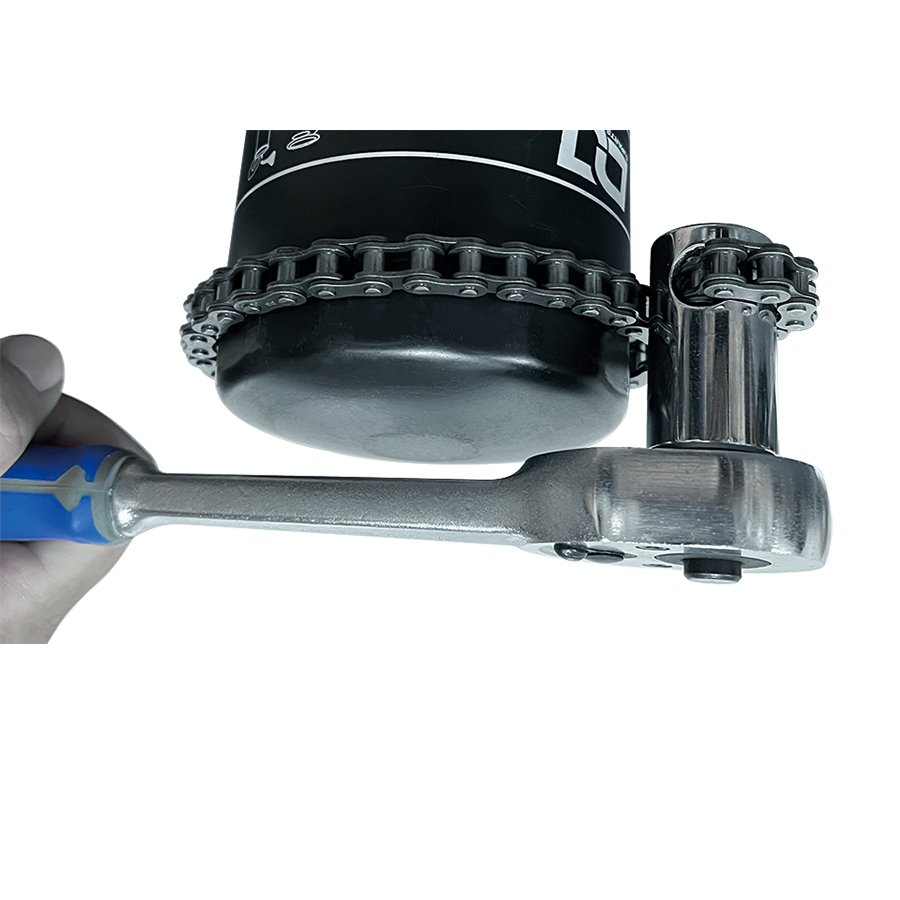 KING TONY Profi-Werkzeuge - Ölfilterschlüssel mit Doppelkette 60 -120mm 3209120