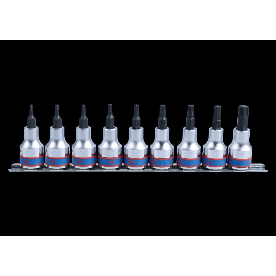 KING TONY Profi-Werkzeuge - 1/2" TORX® Steckschlüssel-Set - 9 tlg. 4109PR10