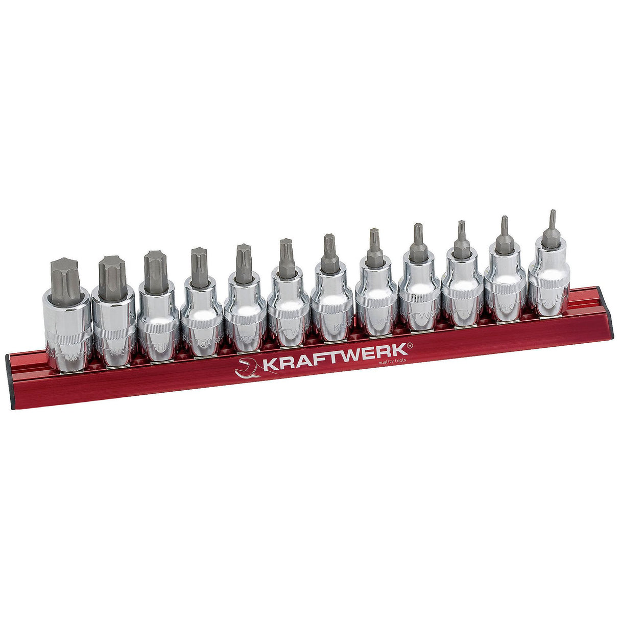 Kraftwerk PRO LINE MAGALU 1/2" Schraubendreher-Steckschlüsseleinsatz Innen TX, TORX, Set, T10 - T70