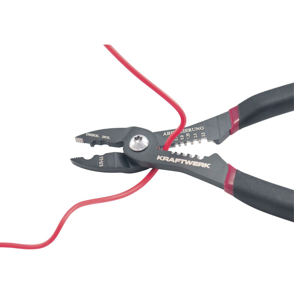 Kraftwerk Mini-Kombi-Abisolier- und Kabelschuhzange