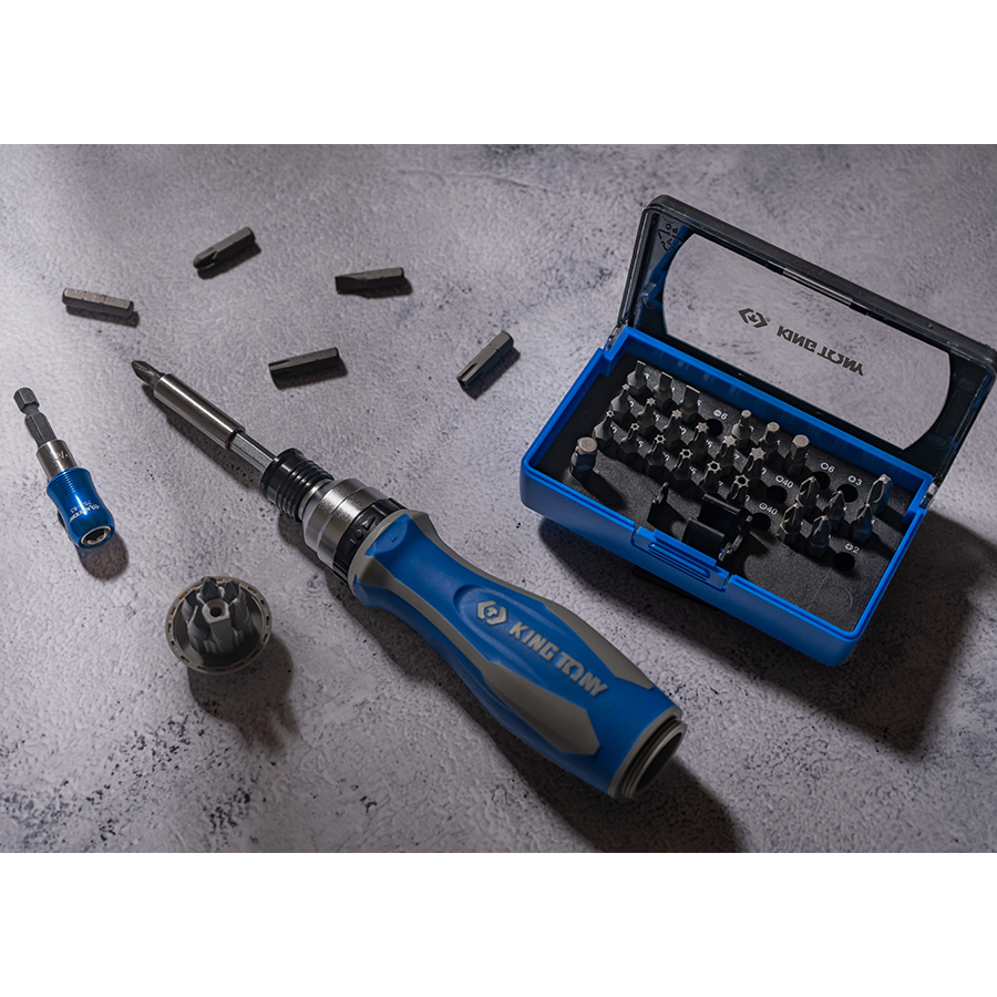 KING TONY Profi-Werkzeuge - Ratschen-Bit-Schraubendreher - 40TLG 32540MR