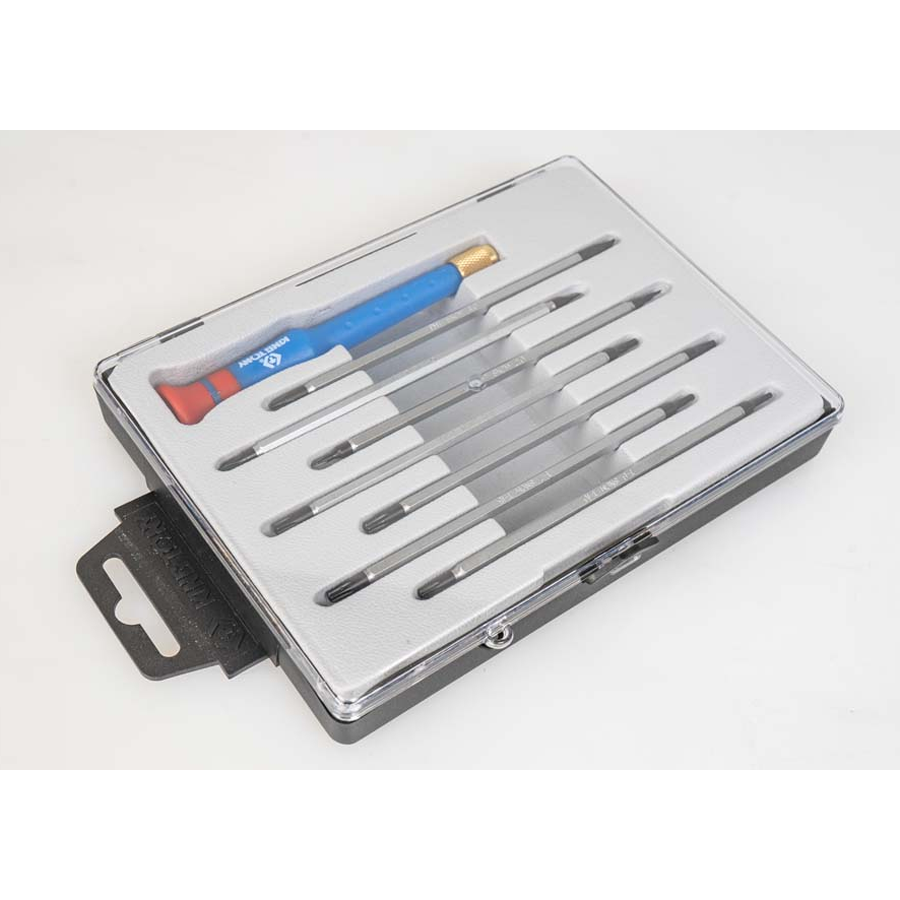 KING TONY Profi-Werkzeuge - Miniatur-Doppel-Schraubendreher - 8 tlg. 32607MR