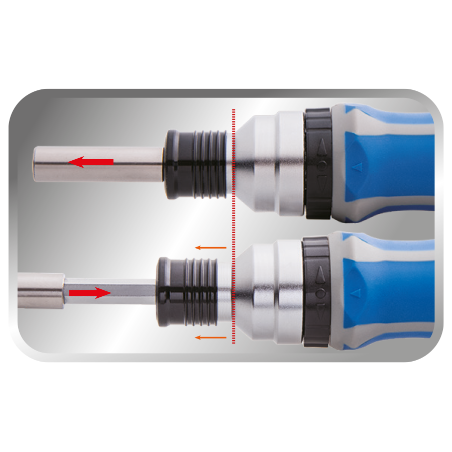 KING TONY Profi-Werkzeuge - Ratschen-Bit-Schraubendreher - 8TLG 32808MR