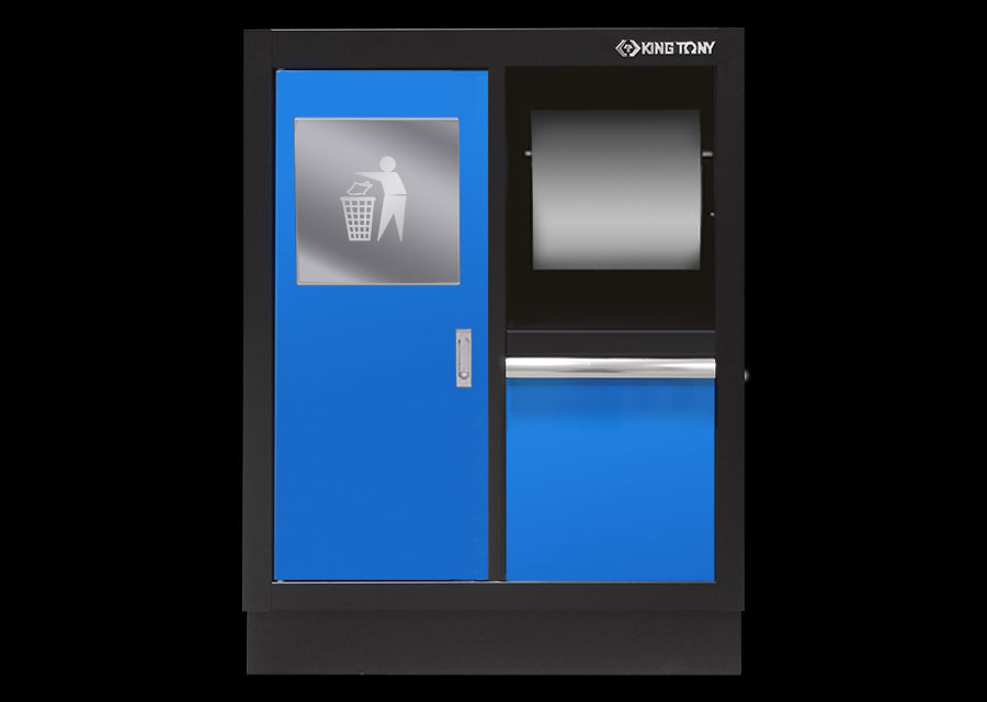 KING TONY Profi-Werkzeuge - Unterschrank mit integriertem Abfalleimer und Rollenhalterung 87D1111AKB