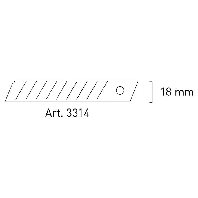 Kraftwerk Abbrechklingen-Messer 18 mm
